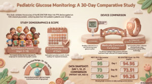 RE.DOCTOR Vitals per cliniche dimagranti 2 Set di dati comparativi sulla glicemia pediatrica e sulla glicemia postprandiale